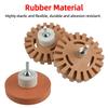 Car Eraser Wheel 3.5/4 Inch Decal Remover Eraser Wheel Adhesive Sticker Pinstripe Remover Paint Repair Quick Cleaning Tool