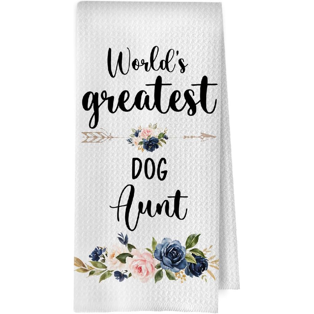 Great Grandma Dish Towels - Great Grandma Gifts Waffle Weave Kitchen Towels, Grandma Decorative Hand Tea Towel, New Grandma Gifts, 16×24 Inches
