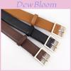 Women Leather Belt With Gold Buckle For Casual And Work Style