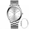 Analog Quartz Casual Men's Watch, Simple, Waterproof, Silver, Popular, Stylish, Gentleman's Watch, Business,