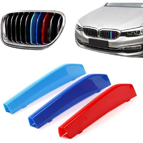 Automotive Grille erts for BMW 5 Series Sedan G30 G31 G38 2017- 520i 530i 540i 550i (Fit Only 9 Beam),Front Grill Accessories