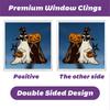 Halloween Window Clings Set Vintage Ghostly Pumpkins Bat Gnomes Decals Stickers for Home Glass Decors and Party Supplies