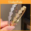 Geometric Cuff Bracelet With Cubic Zirconia For Fashion Casuals