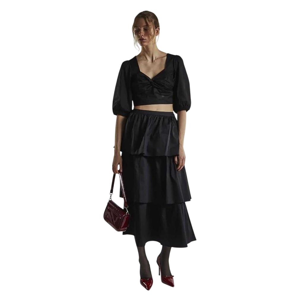 Glamorous Womens/Ladies Tiered Midi Skirt