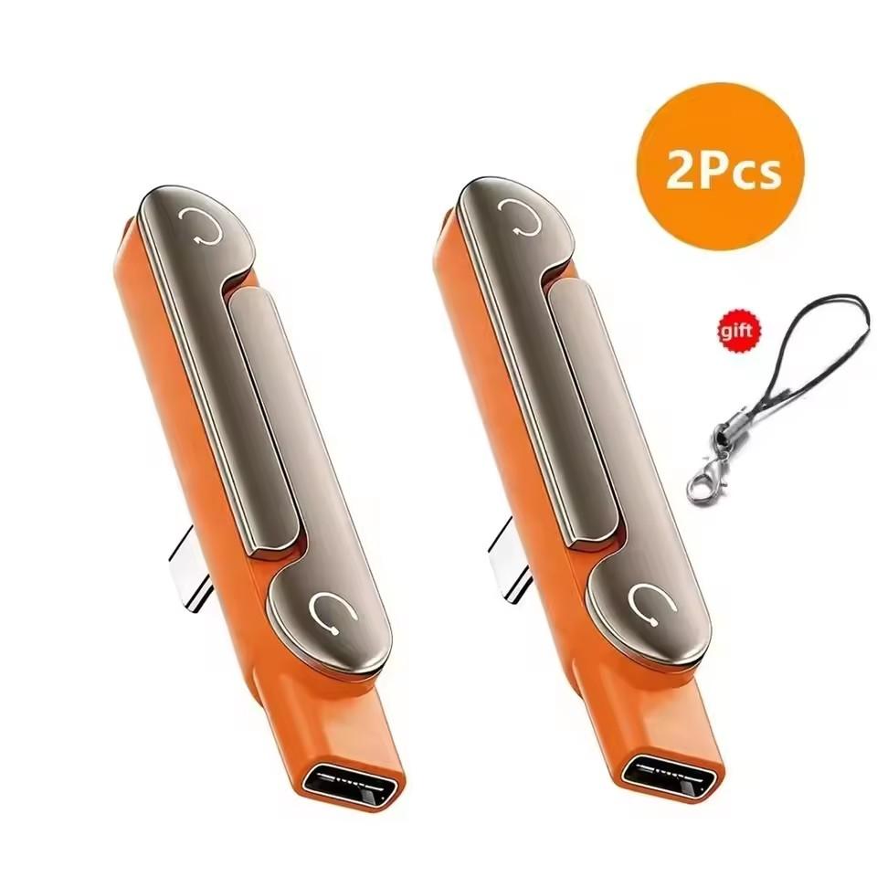 1/2/3PCS Type C Phone Charging Bracket Adapter 240W Fast Charging OTG Type-C Male to USB-C Female Converter With