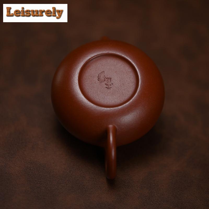 88ml Authentic Yixing Purple Clay Teapots Handmade Antique Pot Raw Ore Dahongpao Mud Kettle Chinese Zisha Tea Set Craft Supplies