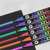 Dual Tip Dual Color Acrylic Marker Pen Kids Graffiti Painting Stationery Set 111 Colors Marker Pen For Art Creation
