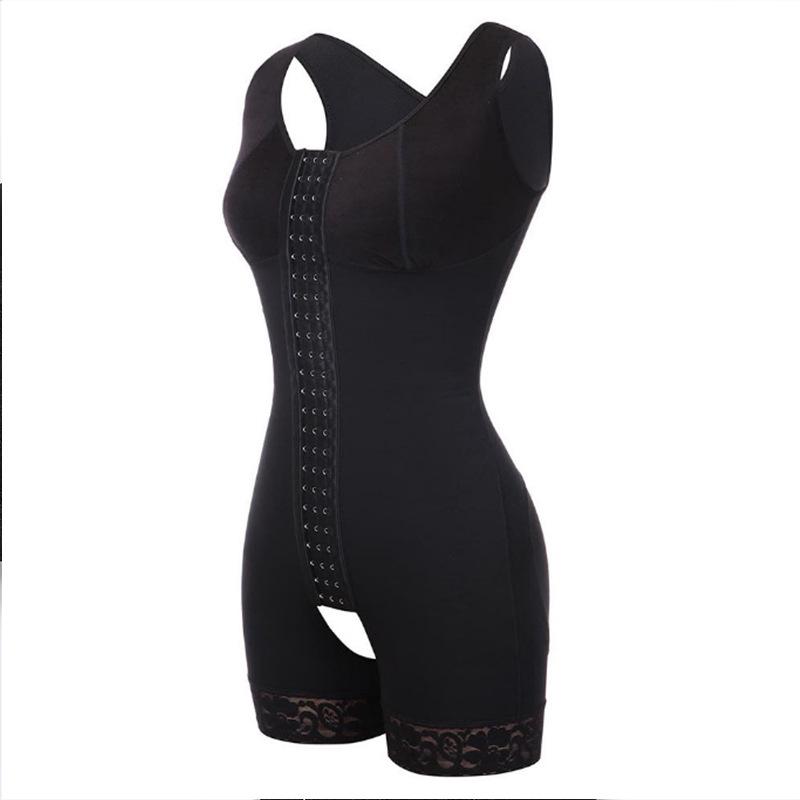 Plus Size Lace Waist Cincher & Tummy Control Bodysuit with Bust Support