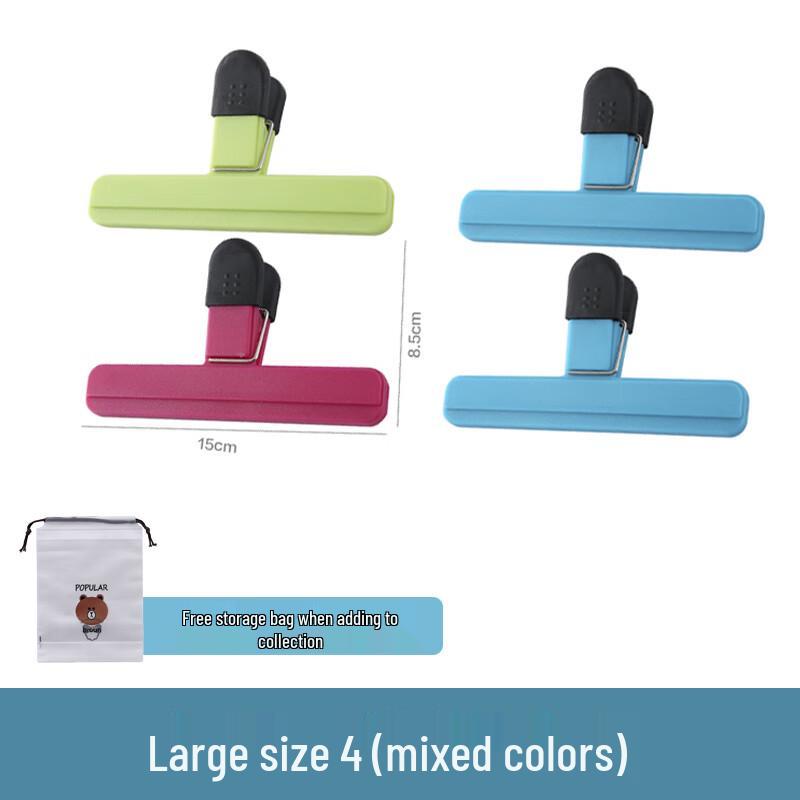 Plastic Food Bag Sealing Clips Set