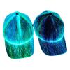 Halloween Farbwechselnde LED Leuchtmütze Weihnachten Glasfaser Baseballkappe Hip Hop Mütze