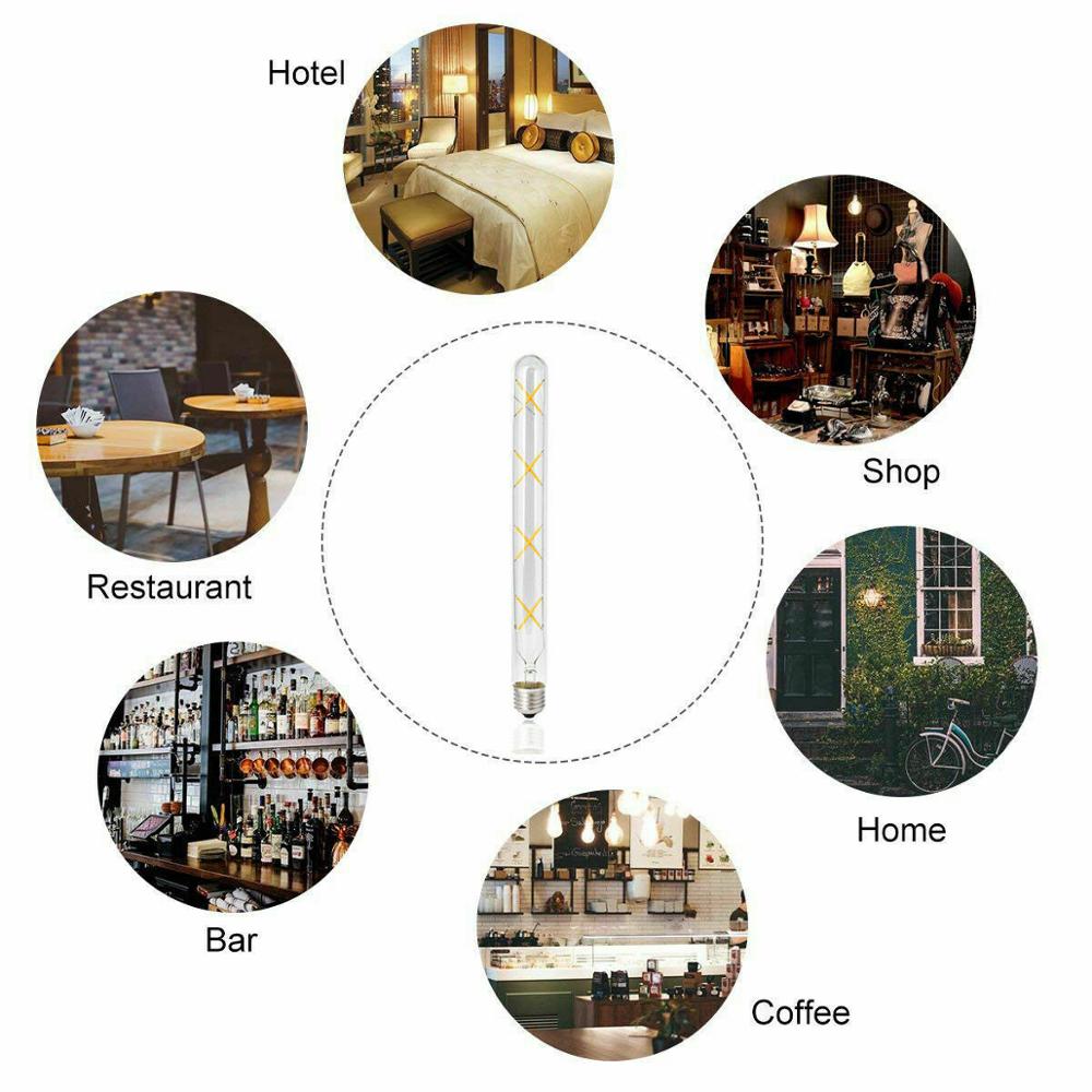 Vintage Retro T30 E27 LED COB Filament Light Bulb 2W 3W 4W 5W 6W 7W 8W Warm White Lamp 220V For Home Bar Decoration Lighting