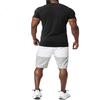 Men's  Leisure  Color  Matching  Short  Sleeves  Shorts  Set
