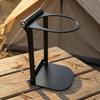 Foldable Coffee Machine Stand Silvery Finish Movable OpenFrame Appliance