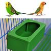 Plastic Green Food Water Bowl Cups Parrot Bird Pigeons Cage Cup Feeder Feeding Parrot Supplies Bird Food Dispenser