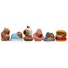 Capybara Pvc Figurine With Hamburgers Doughnut And Sleeping Designs For Home Office Decor Collectors Edition Gift For Teens