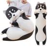 Husky Plush Doll Soft Stuffed Animal 110/130cm Long Fluffy Dog Pillow Decorative Animal Shape Cushion for Waist And Back Support