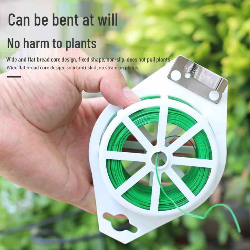 Plastic-Coated Wire Tie for Plants and Flowers