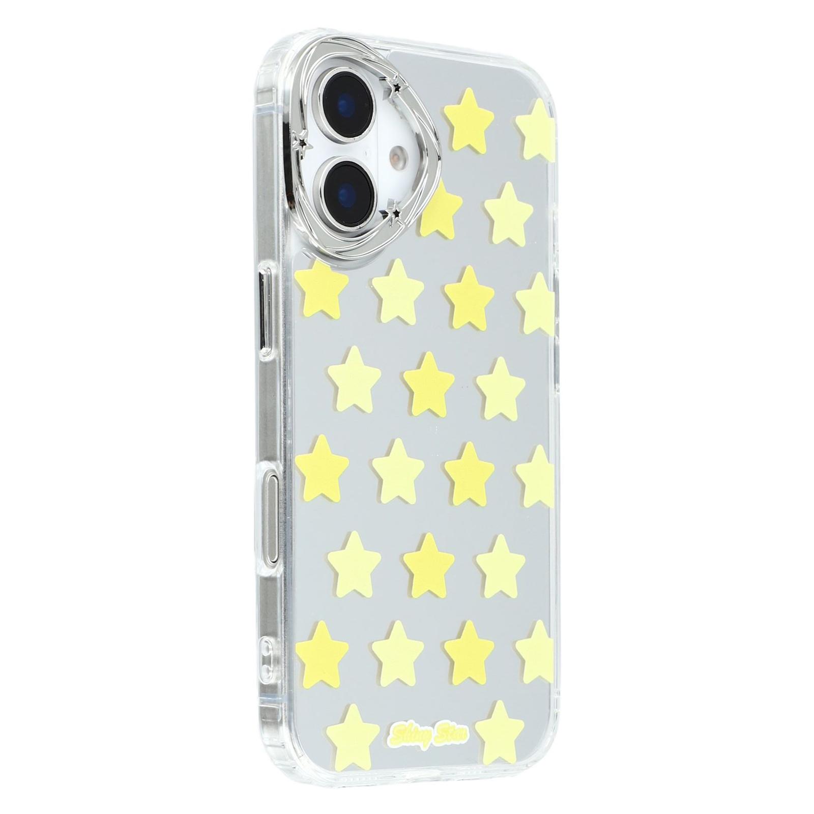 

For iPhone 16 Case Star Mirror Series TPU + Acrylic Phone Back Cover A