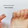 Silicone Toe Protector: Anti-wear, Breathable, Pain-Relief Separator for Corns & Little Toe.