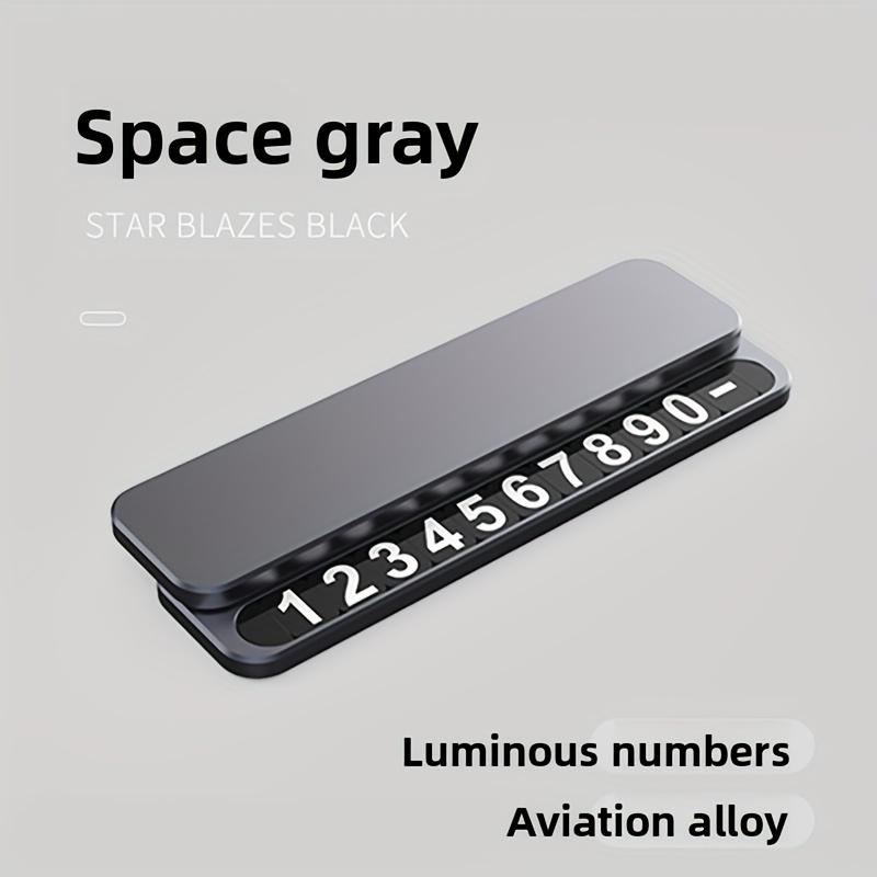 Den nya tillfälliga parkeringsskylten kan dölja funktionen för visning av telefonnummer och är ett biltillbehör för insidan.