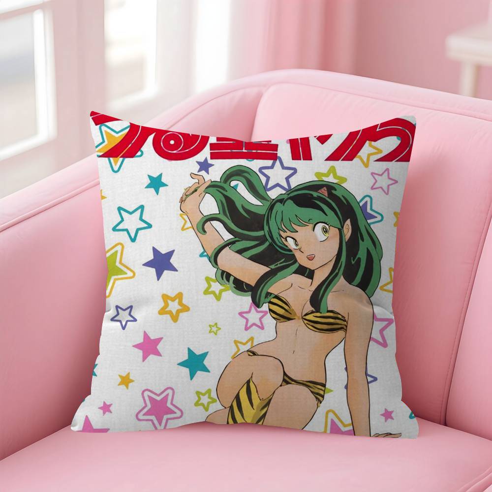 Urusei Yatsura Anime  Personalized Pillow Cover Kids Bedroom Wild Party Decor Pillowcase kid Birthday shower Gift