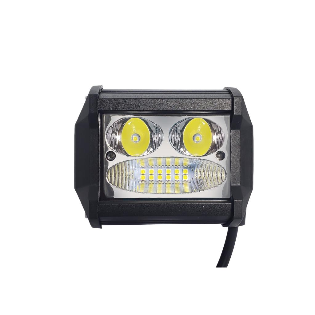 Motorcycle Spot Light 21W Square Off Road Work For Car Truck ATV SUV Auxiliary Lamp