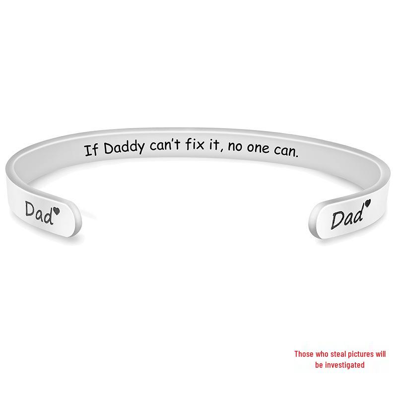 Otwarta bransoletka ze stali tytanowej z motywem krzyża - Idealny prezent na Dzień Ojca lub Boże Narodzenie.