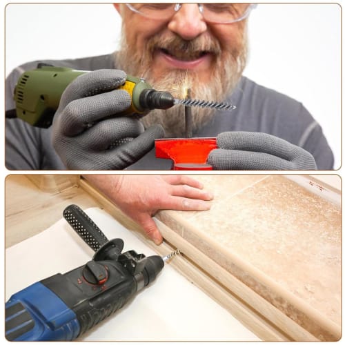 Ifukens Wire Brush, Hex Shank, Brass Brush for Electric Drill Impact, Polishing Brush, Rust Remover, Stainless Steel Brush, Cleaning Tool, Rust Remove