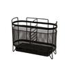 Creative Kitchen Countertop Organizer Mesh Cutlery Holder with Drainage Tray Multipurpose Utensil Storage Rack for Forks Knives Chopsticks