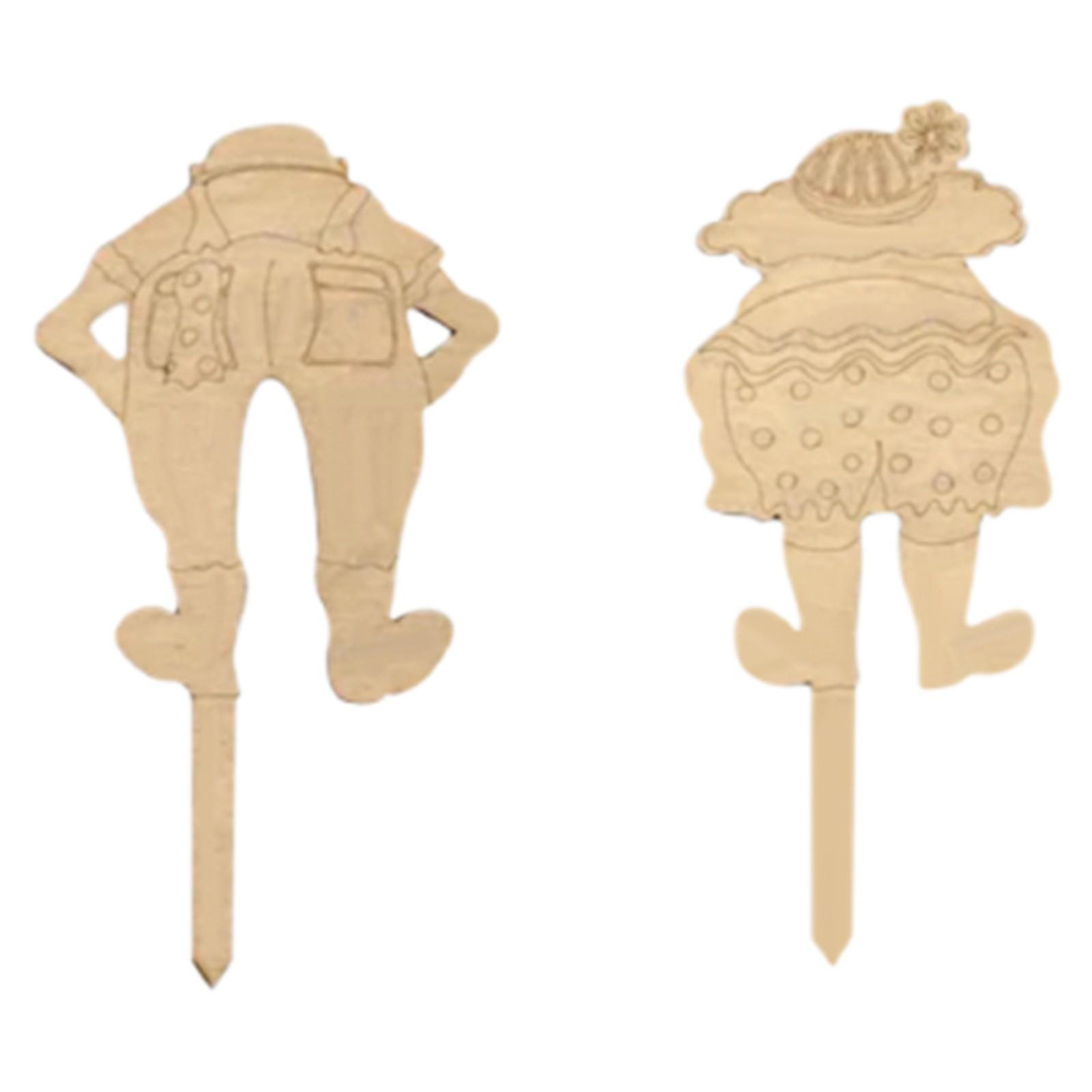 

Деревянные садовые таблички с персонажами – Декоративные колышки для горшечных растений и ландшафтного дизайна на открытом воздухе One Size