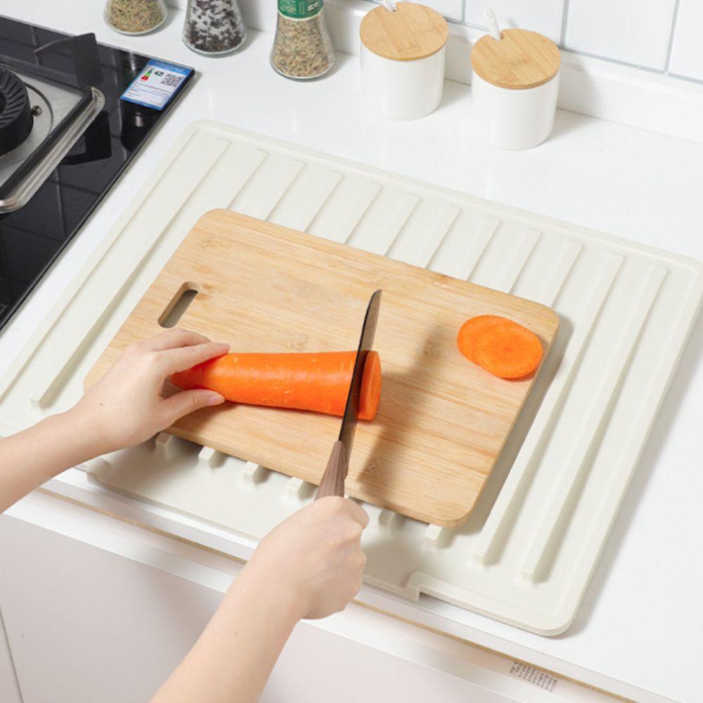 Non-slip Tableware Drainage Mat Slope Diversion Design Kitchen Sink Drain Pad Counter Top