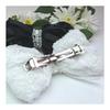 Barrette Hair Clip for Girls - Black Dress Fabric Ribbon, Elegant & Gorgeous for Updos, Parties, Weddings - Approx. 13x8cm