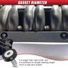 Aluminum Bumper Fenders Washer Stainless Steel Bolts, M6 Engine Bay Dress Up Fastener Kit, Car Body Decoration Replacement Screws for Headlights,