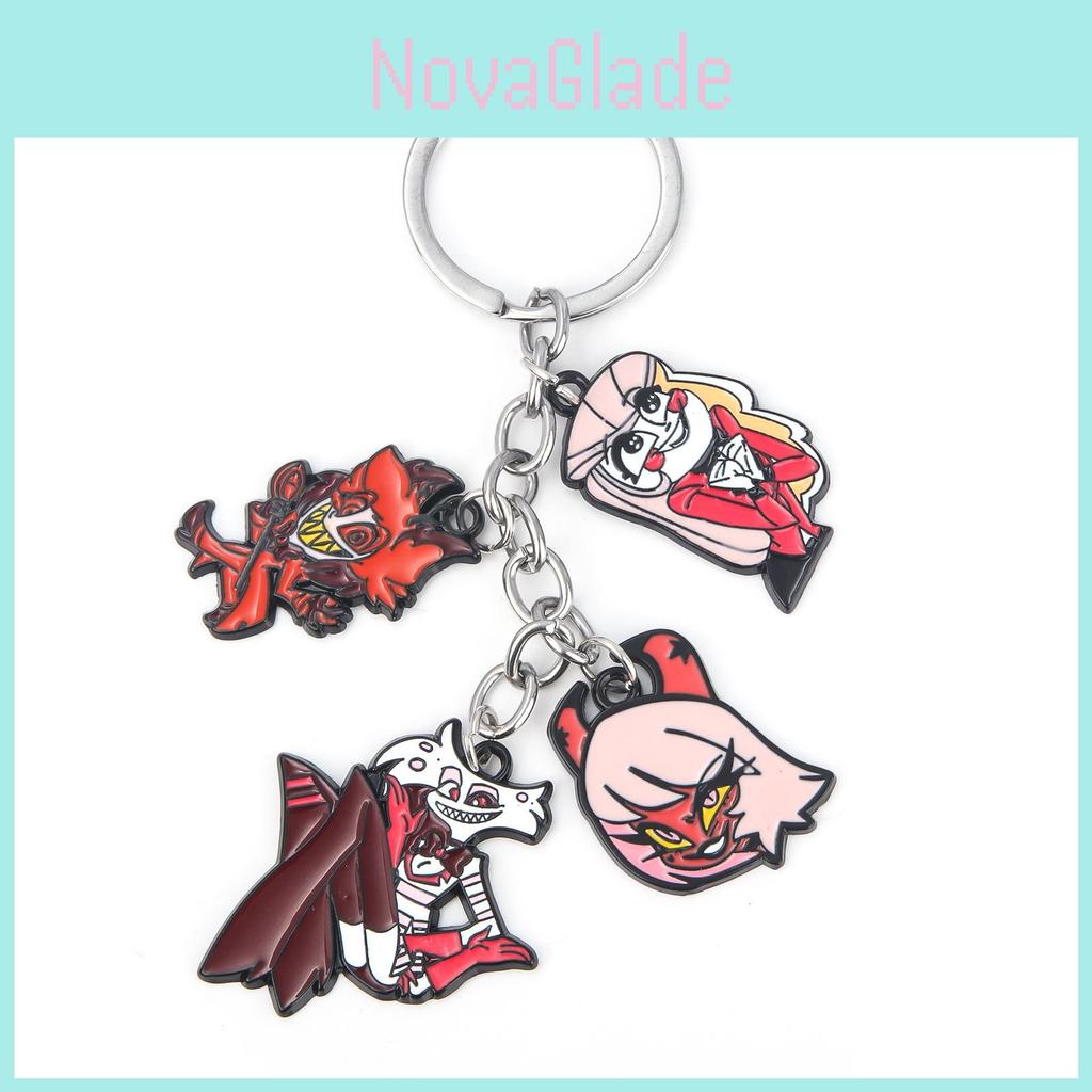 Hazbin Hotel Keychain With Zinc Alloy Charms For Anime Fans And Collectors