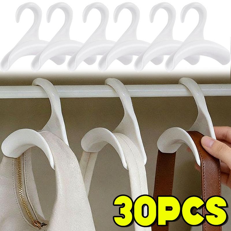 1/30pcs Bag Hanger Hook Handbag Hat Scarf Storage Rack Wardrobe Backpack Hook Handbag Holder Storage Rack Organization