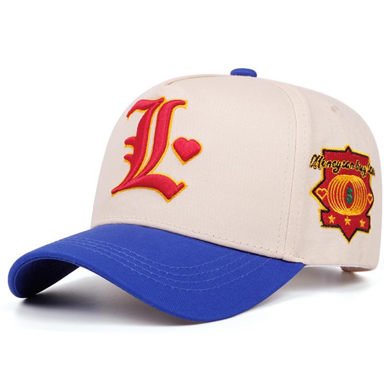 Creative New Simple Baseball Hat L Letter Embroidered Street Pop Hip Hop Hat Daily Leisure Sunshade Skateboard Hat Unisex