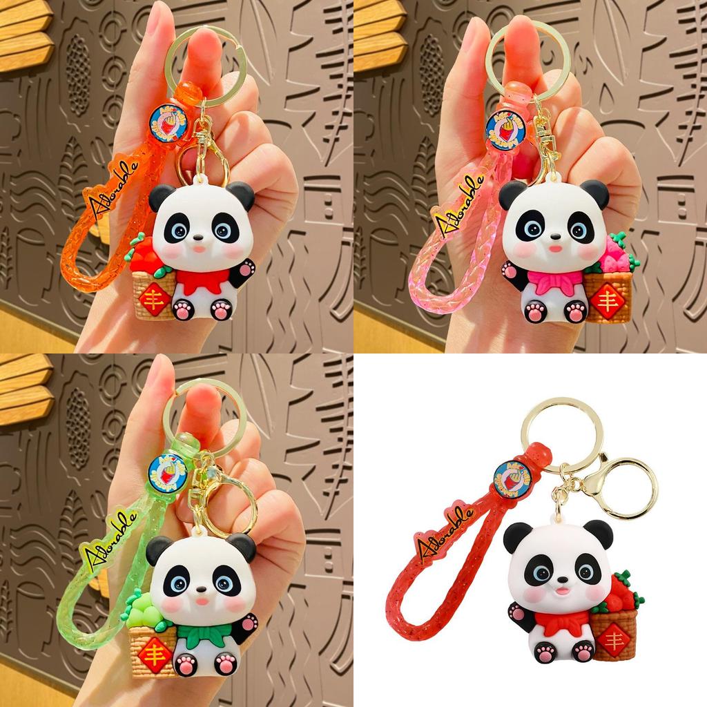 Creative Student Backpack Pendant Sweet Harvest Panda Keychain