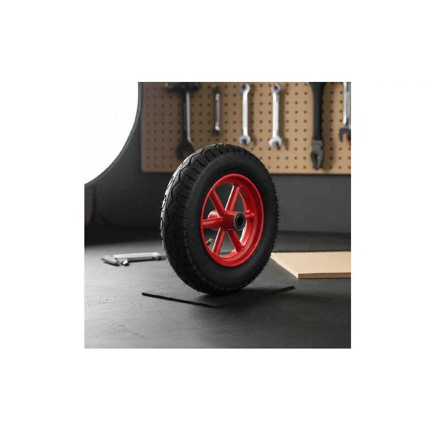 14 Inch Air-Filled Wheel Wear Resistant Hand Wagon Replacement Wheel Professional Hardware Effortless Rolling Wide Surface