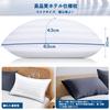AOHDM Hotel-Quality High-Resilience Pillow, Breathable, 100% Cotton, Soft and Comfortable Pillow Gift (436320 Cm), Includes Two Gray Pillowcases