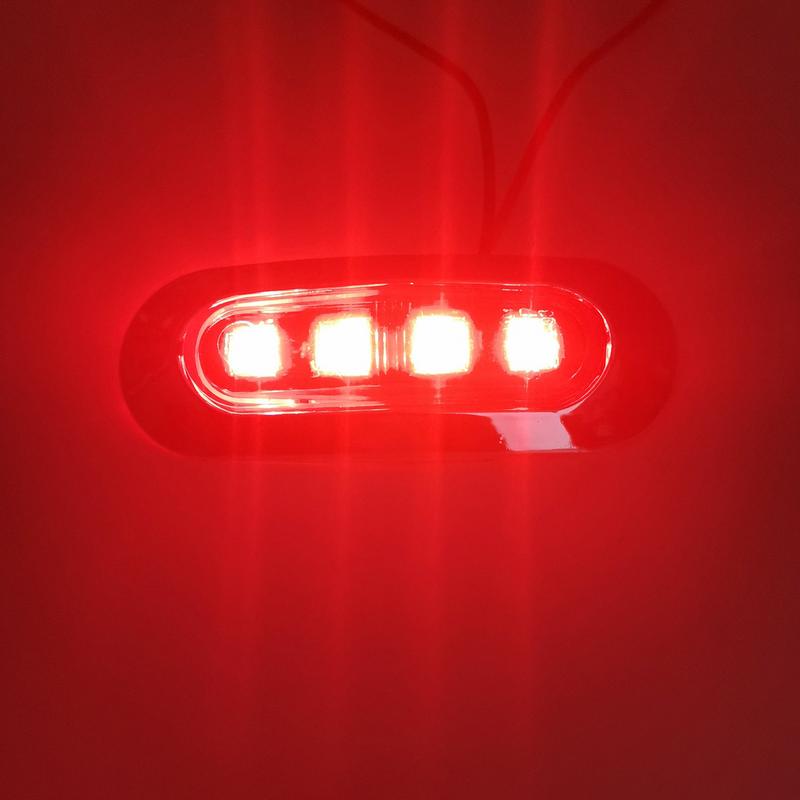 12/24V LKW LKW Seitenleuchte Breitenleuchte Seitenleuchte Schiffsleuchte Wasserdicht 4 LED Seitenmarkierungsleuchte Begrenzungsleuchte