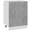 VidaXL Low Cabinet "Lyon" Concrete Grey 60 X 46 X 81.5 Cm Engineered Wood 801192
