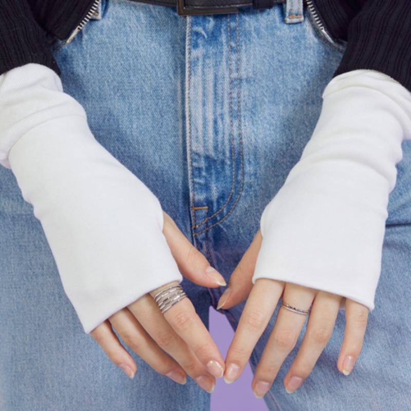 

KOLEAT Daily Knit Fleece Hand Warmer [WHITE] Fall/Winter Gloves ver. WHITE_FREE