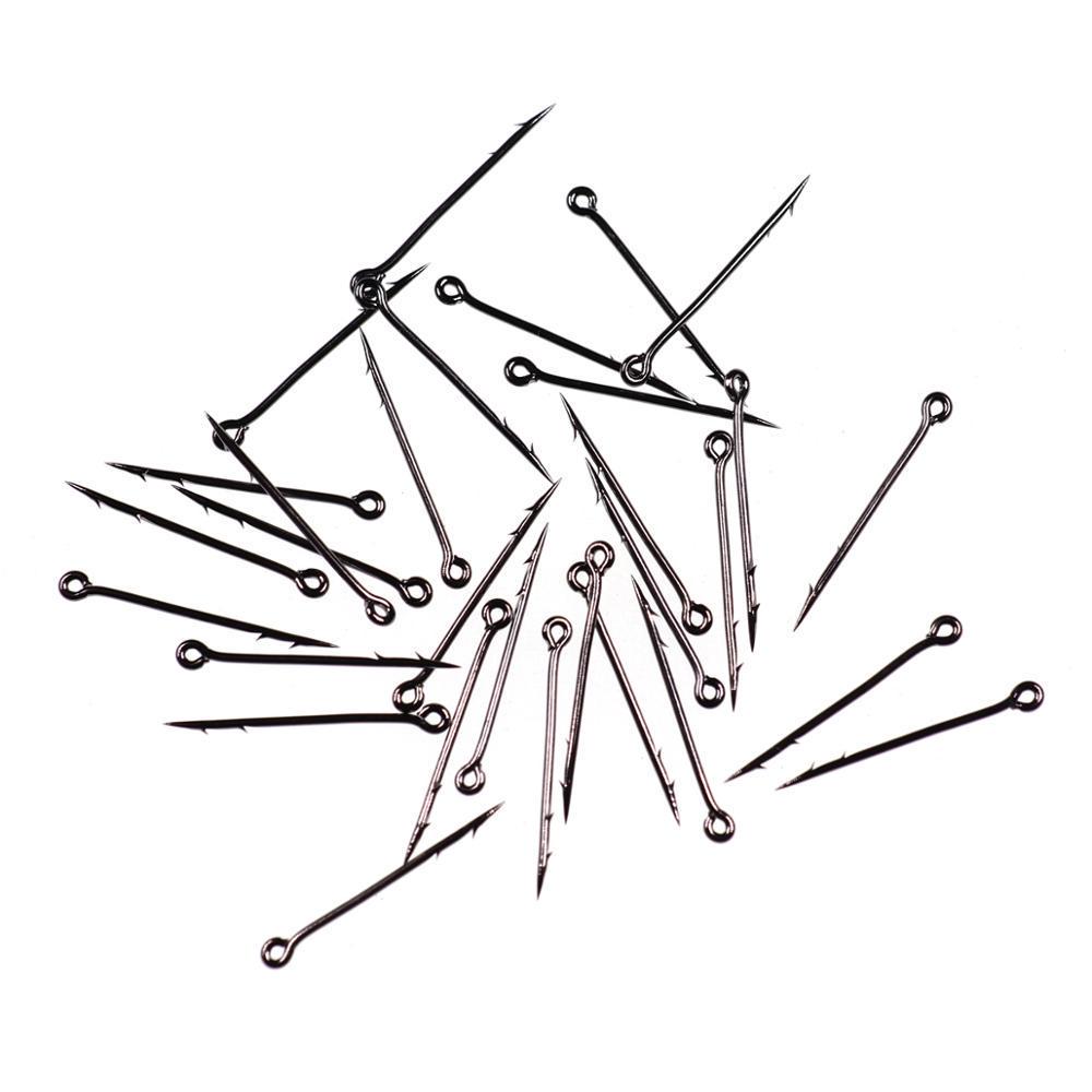 Bimoo 20pcs Bait Spike Pin Carp Fishing Hook Bait Sting Boilies Pin Spike Maggot Corn Ronnie Hair Rigs Carp Feeder Fishing