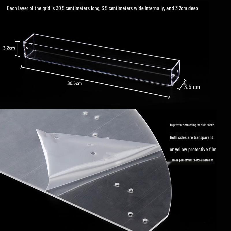 Acrylic Multilayer Nail Polish Display Stand - Transparent Cosmetic Organizer