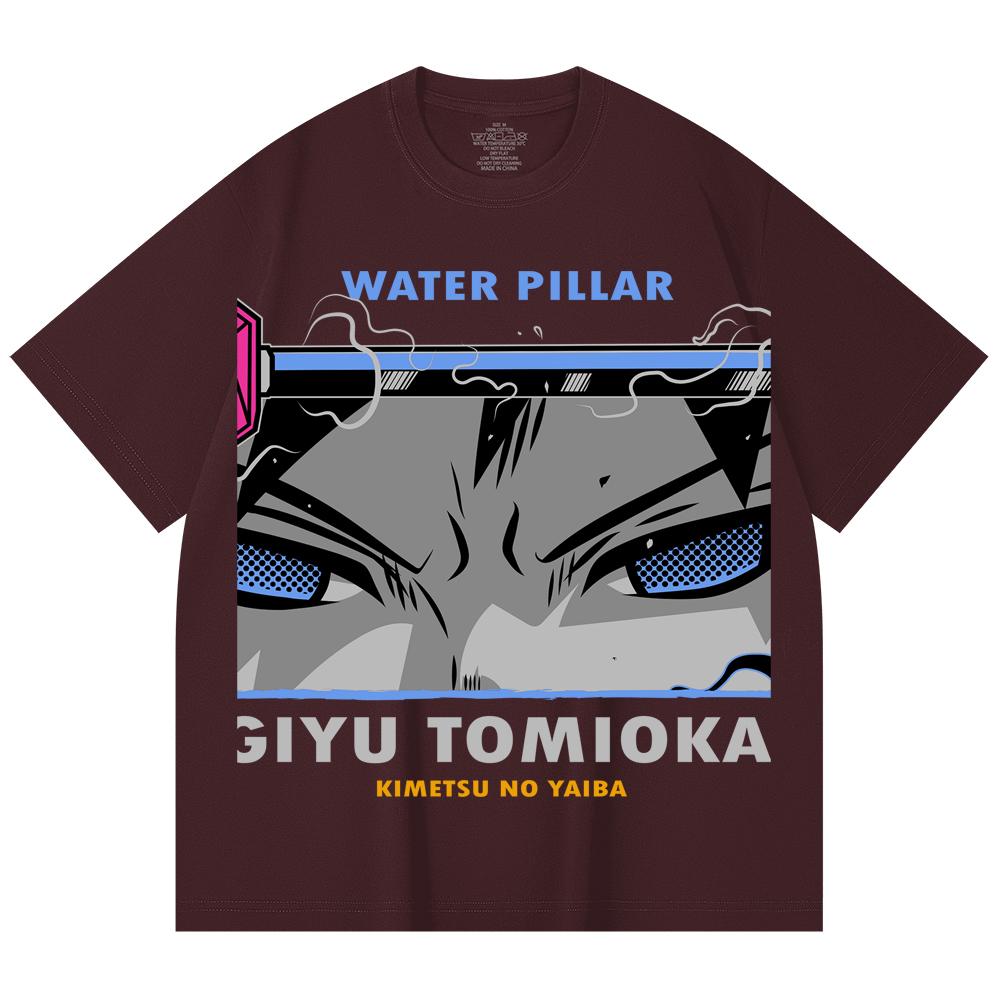 

230 Gsm 100% Cotton Demon Slayer V10 Tomioka Print Unisex Heavy Cotton T Shirt 2XL