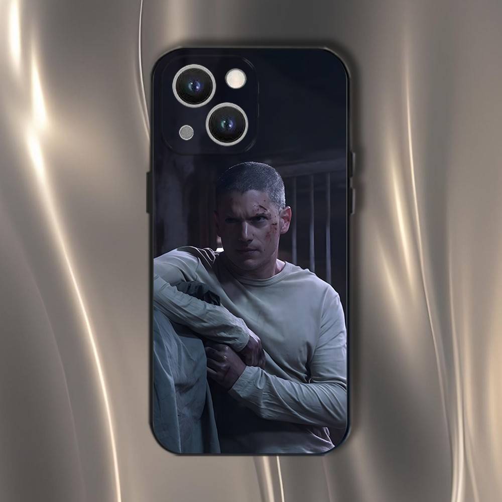 Prison Break TV Series Phone Case For iPhone 16,15,14,13,12,11,Pro,XS,Max,XR,Plus,E,SE4,Mini Black Soft Cover