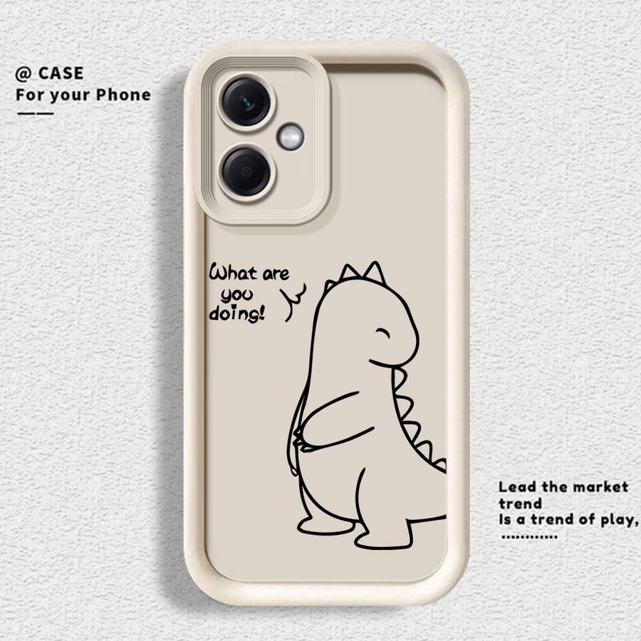 Cute Couple Dinosaur Phone Cover Case for Xiaomi Redmi Note 14 Pro Plus 11s A1 A2 A3 A4 12s 12 10 11 13C Note 13 12C 14C