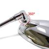 Rectangular Motorcycle Rear View Mirrors Rotatable Handle Bar End Mirror  for 10 Mm ID Handle