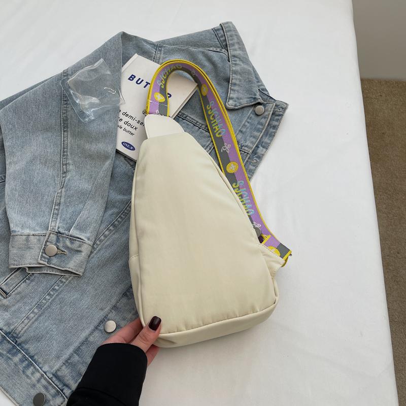 Women's Chest Bag Solid Color Shoulder Crossbody Bag