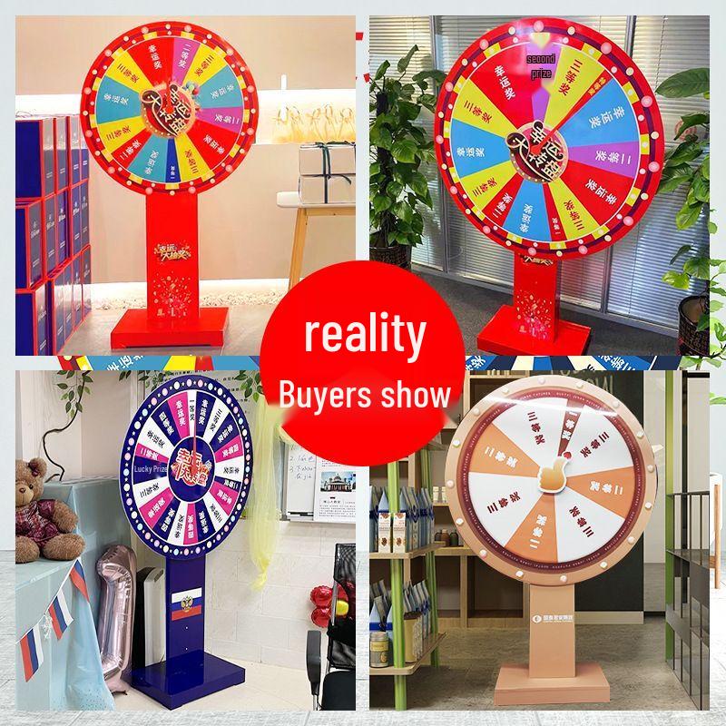 Giant Lucky Draw Spin Wheel with Wooden Stand